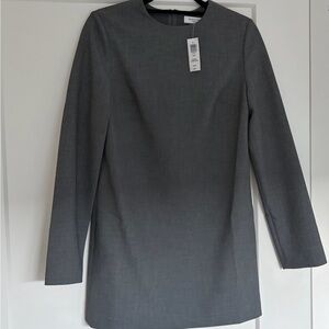 Aritzia Gray Long Sleeve Dress